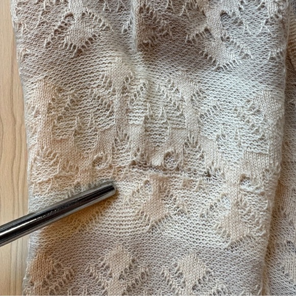 FREE PEOPLE Cream Lace Textured Fit & Flare Mini Dress – Size M - Picture 15 of 16